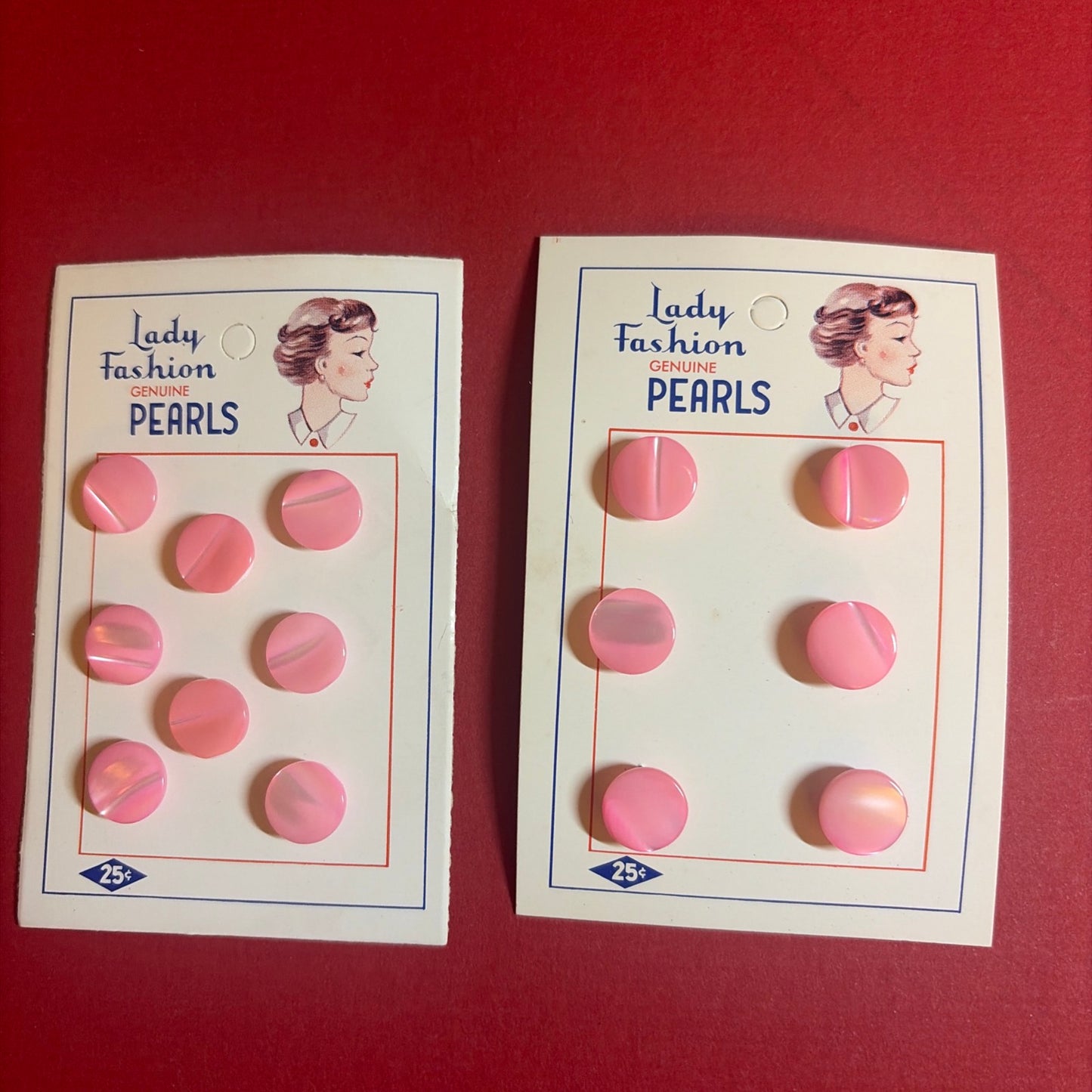 Pink Mother of Pearl Buttons